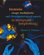 HSTotaal: donker omslag met kleurige cellen en titel van proefschrift Danny Dukers; krabscharen knippen prikkeldraad door