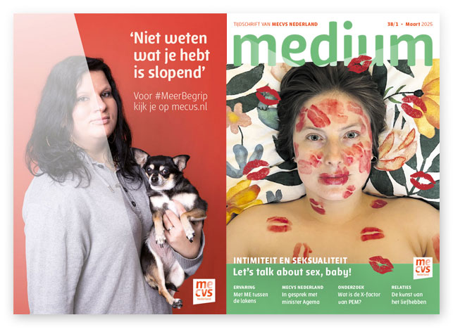 HSTotaal: selfcover van MEdium 38/1, het tijdschrift van MECVS Nederland; aandacht voor seksualiteit als je chronisch ziek bent