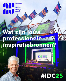 HSTotaal LinkedIn-visual: Dutch Design Week en Information Design Conference; de jaarlijkse inspiratiebronnen van Bart Landman